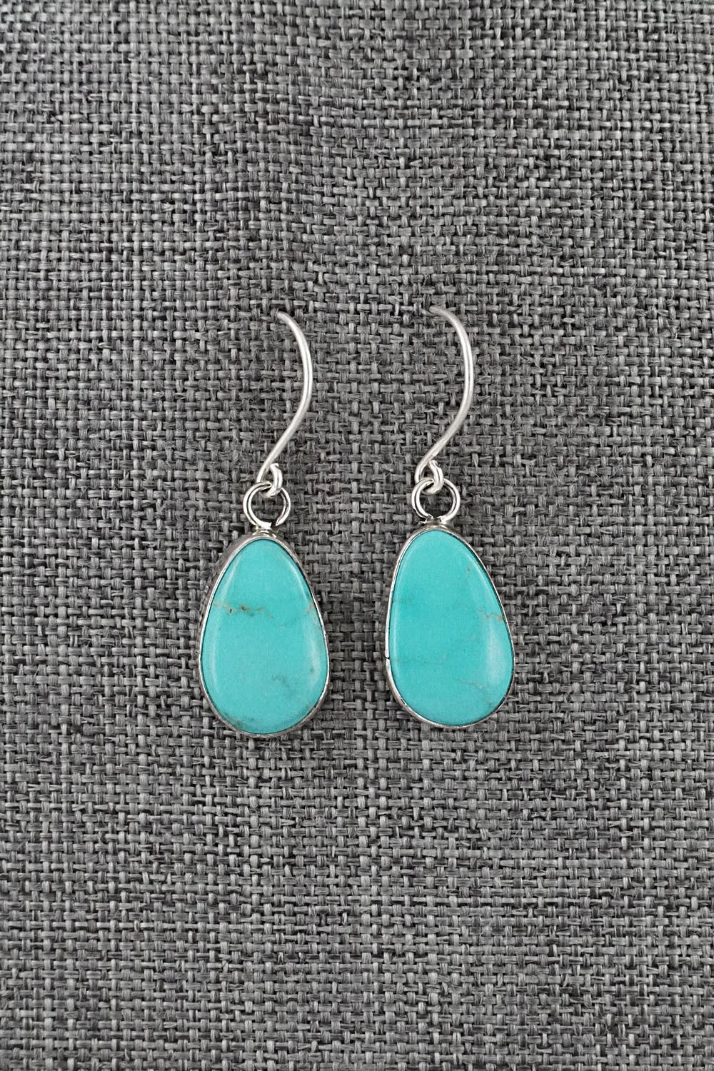 Turquoise & Sterling Silver Earrings - Rosemary Saunders