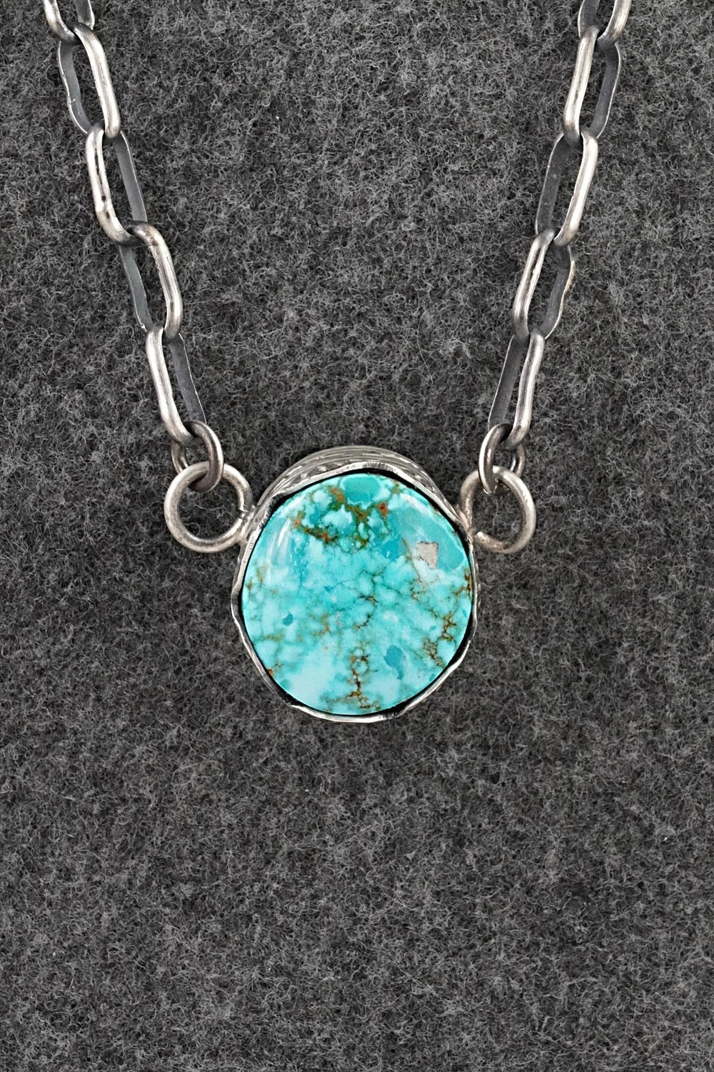Turquoise & Sterling Silver Necklace - Paul Livingston
