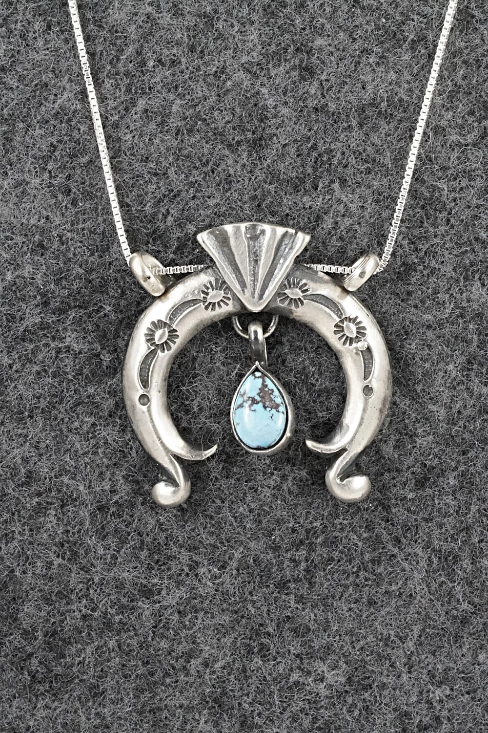 Turquoise & Sterling Silver Necklace - Gary Shorty