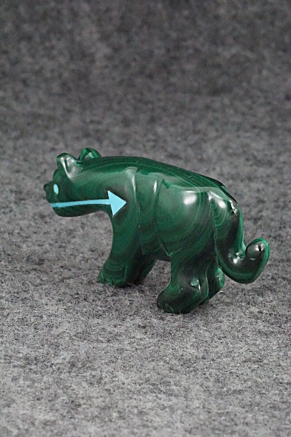 Mountain Lion Zuni Fetish Carving - Andres Quandelacy