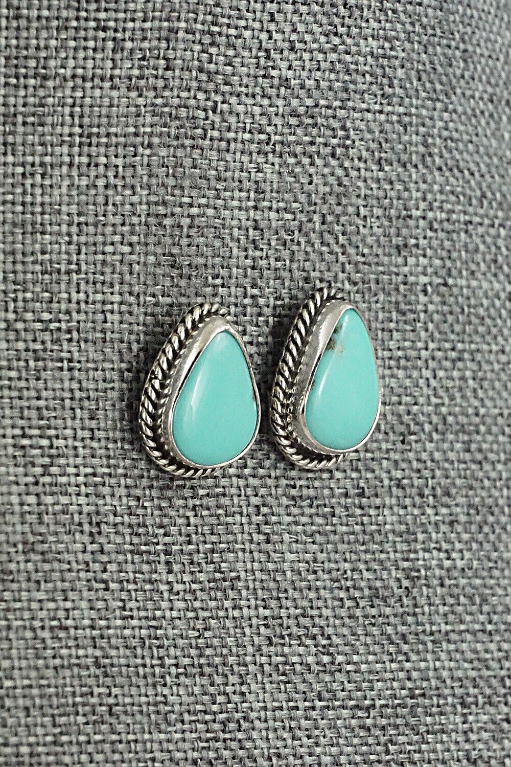 Turquoise & Sterling Silver Earrings - Marco Begaye