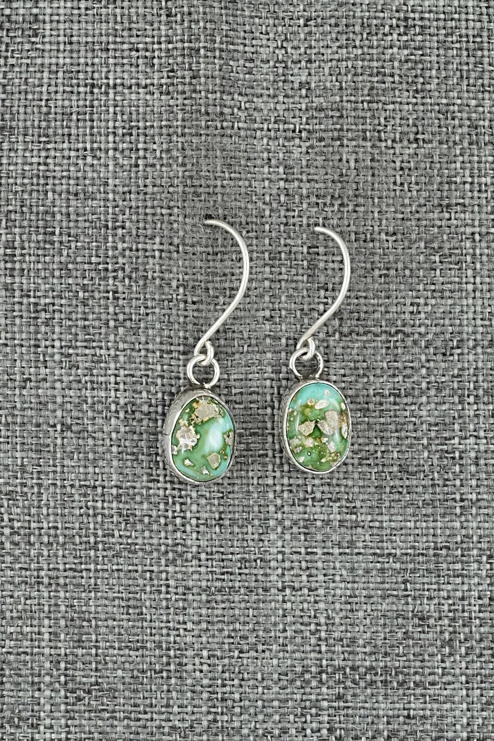Turquoise & Sterling Silver Earrings - Rosemary Saunders
