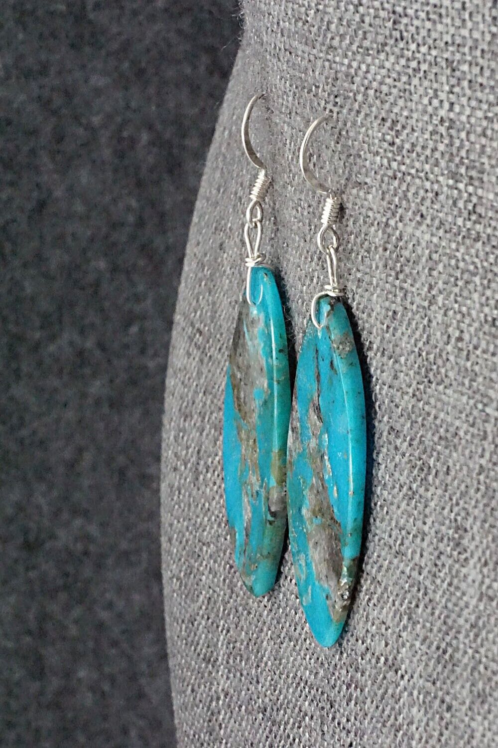 Turquoise & Sterling Silver Earrings - Joe Garcia