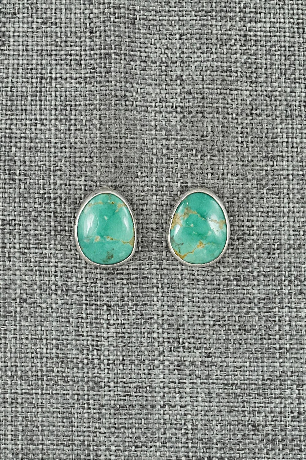 Turquoise & Sterling Silver Earrings - Rosemary Saunders