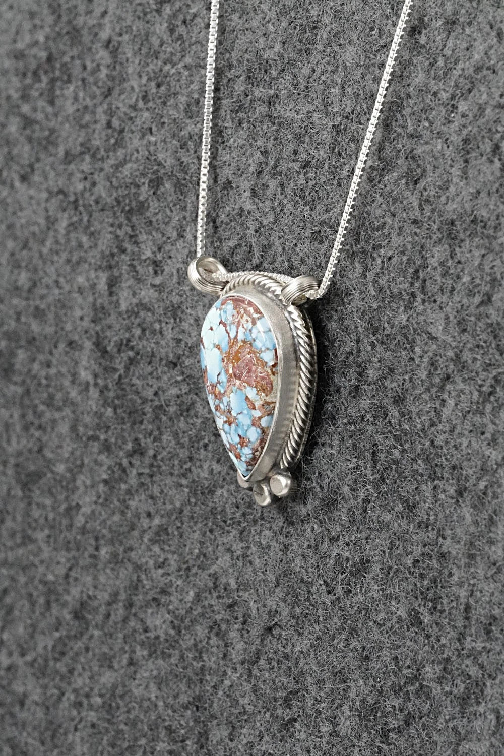 Turquoise & Sterling Silver Necklace - Sharon McCarthy