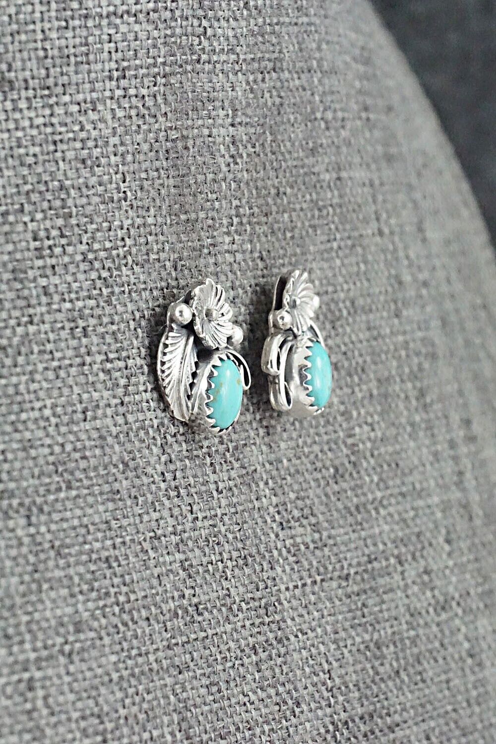 Turquoise & Sterling Silver Earrings - Rita Largo