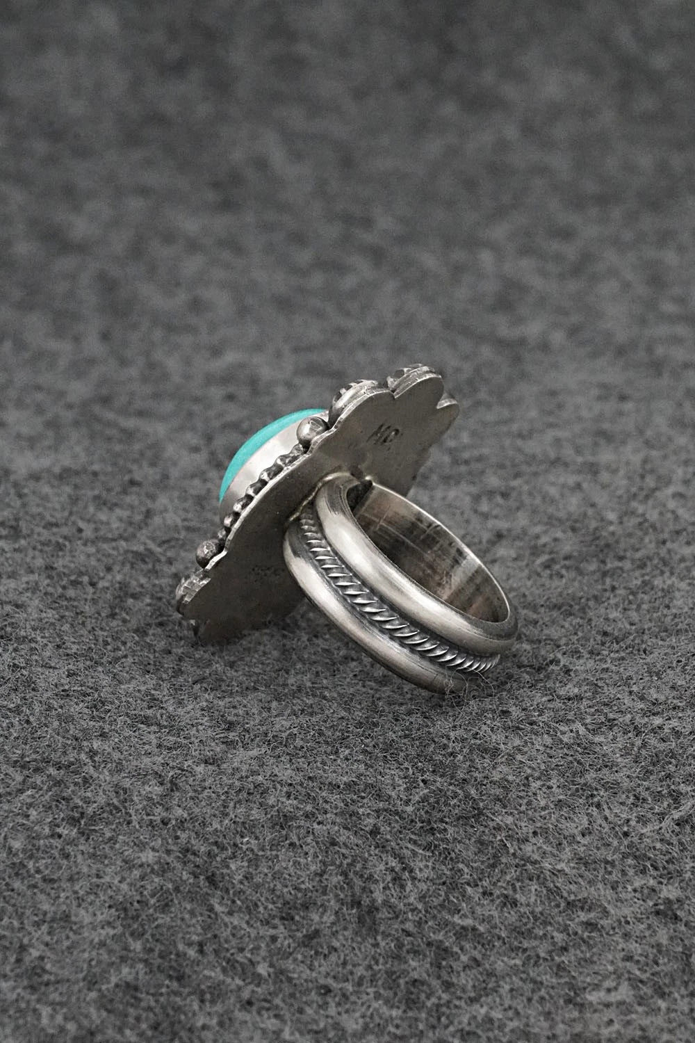 Turquoise & Sterling Silver Ring - Michael Calladitto - Size 7