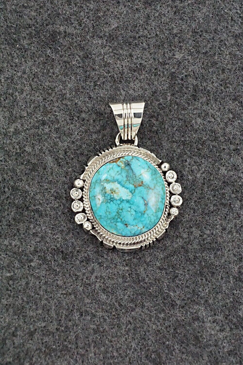 Turquoise & Sterling Silver Pendant - Daniel Benally