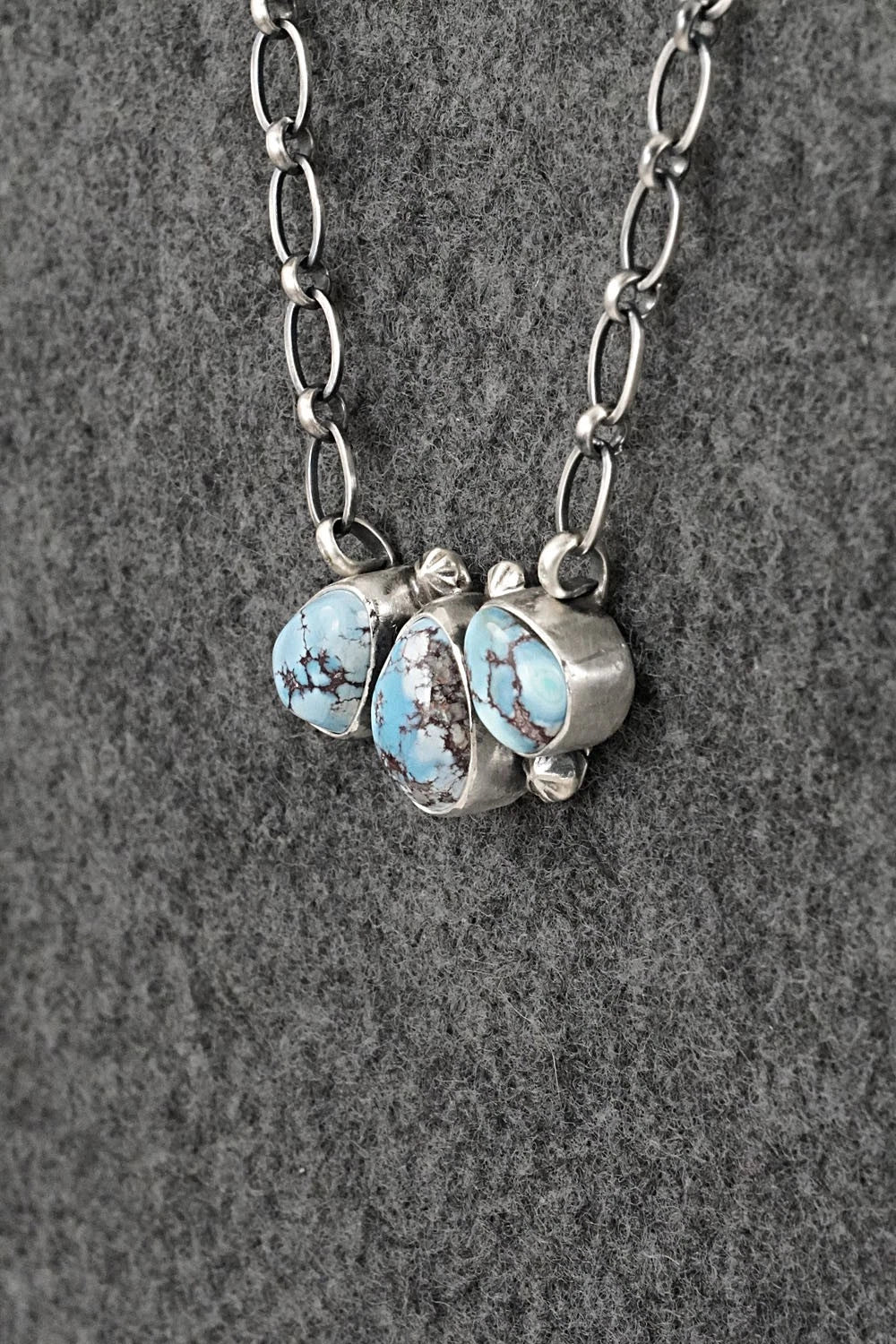Turquoise & Sterling Silver Necklace - Darrin Livingston