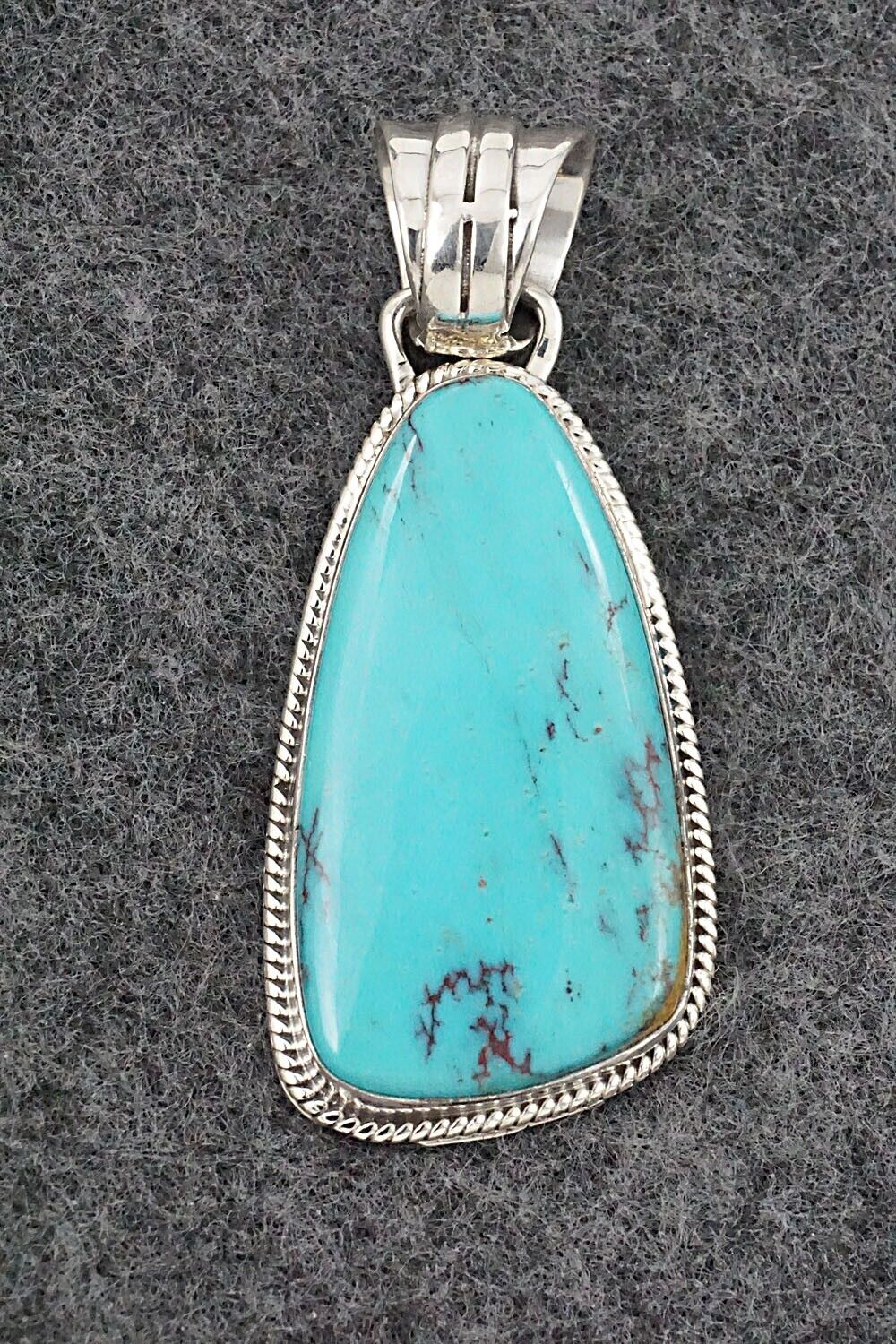 Turquoise and Sterling Silver Pendant - Sharon McCarthy