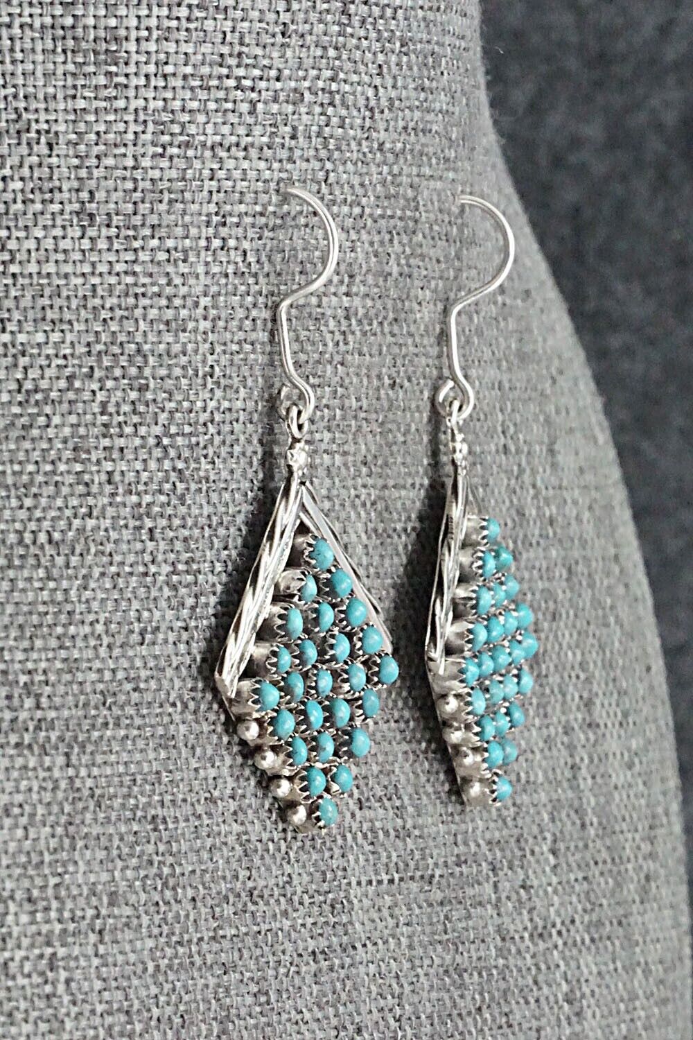 Turquoise & Sterling Silver Earrings - Stephen Haloo