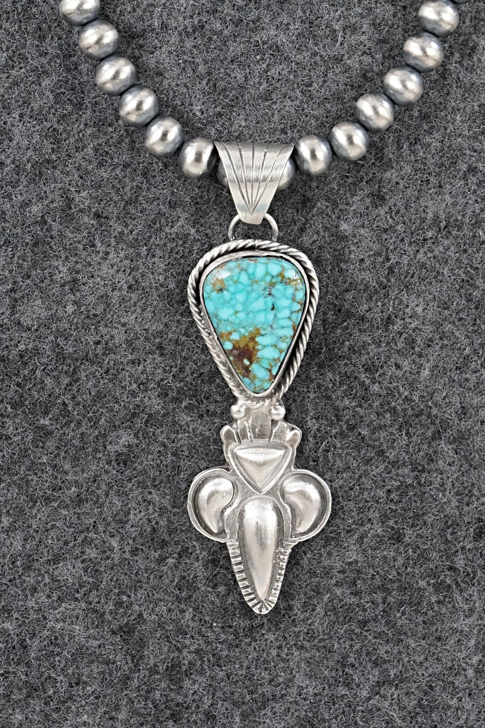 Turquoise & Sterling Silver Necklace - Gary Shorty