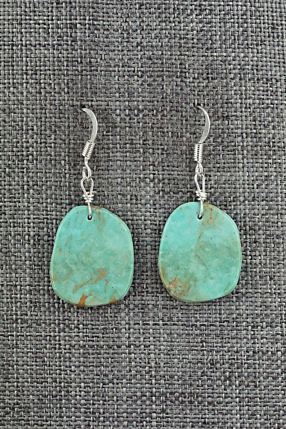 Turquoise & Sterling Silver Earrings - Joe Garcia