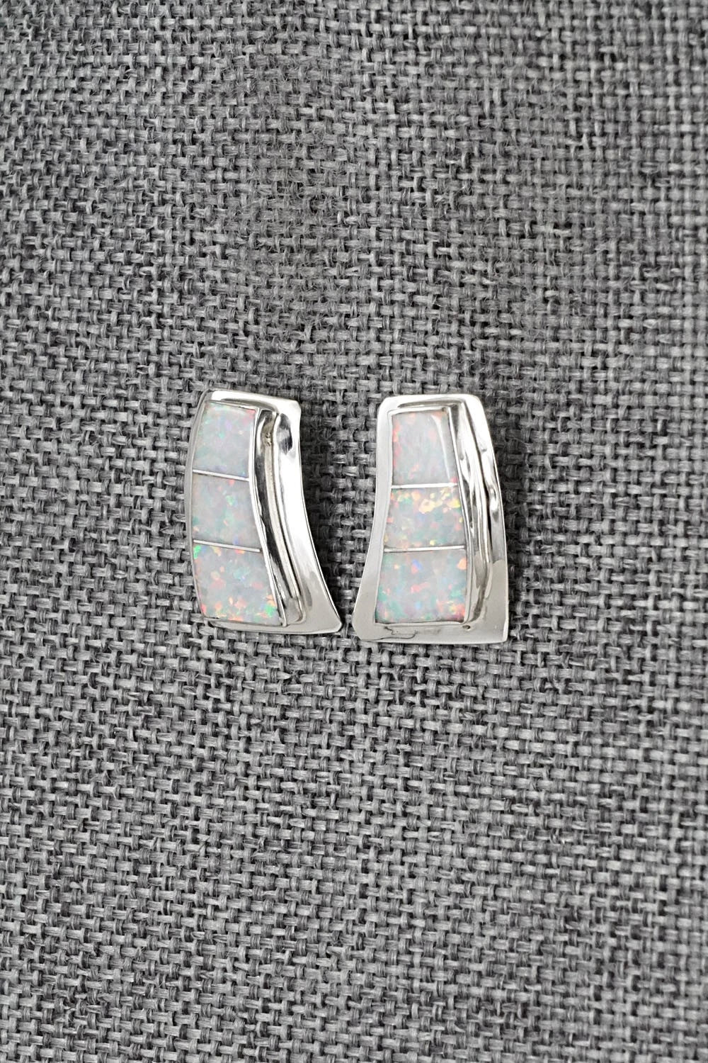 Opalite & Sterling Silver Earrings - Nathaniel Johnson
