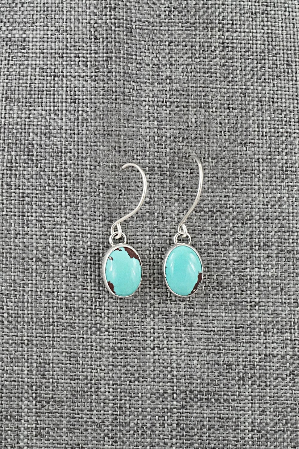 Turquoise & Sterling Silver Earrings - Eugene Gruber