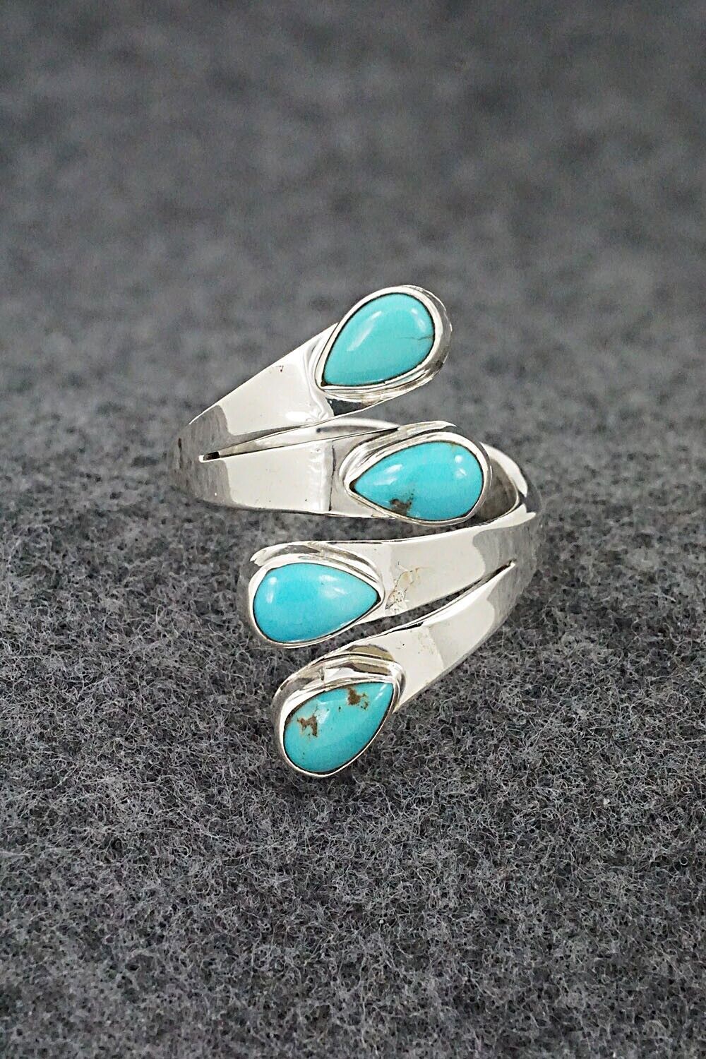 Turquoise & Sterling Silver Ring - Thomas Yazzie - Size 9.5