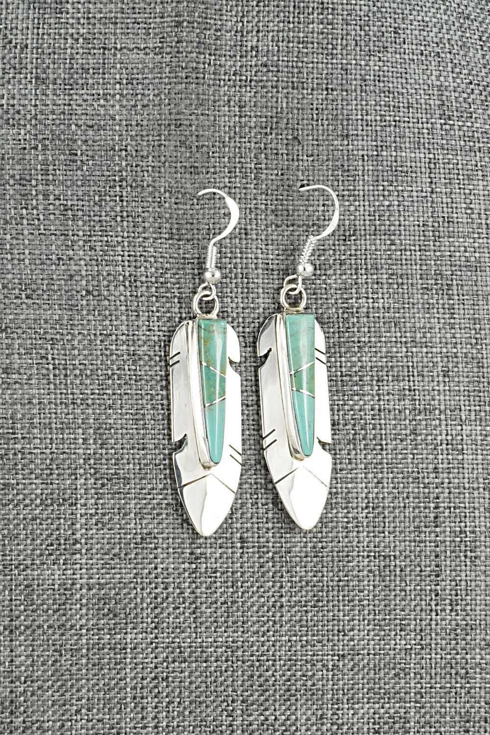 Turquoise & Sterling Silver Earrings - Marilyn Yazzie