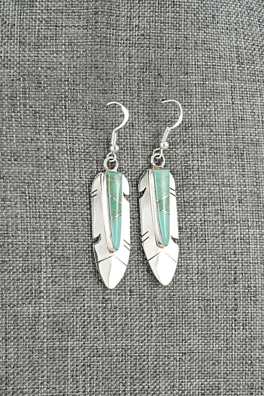 Turquoise & Sterling Silver Earrings - Marilyn Yazzie