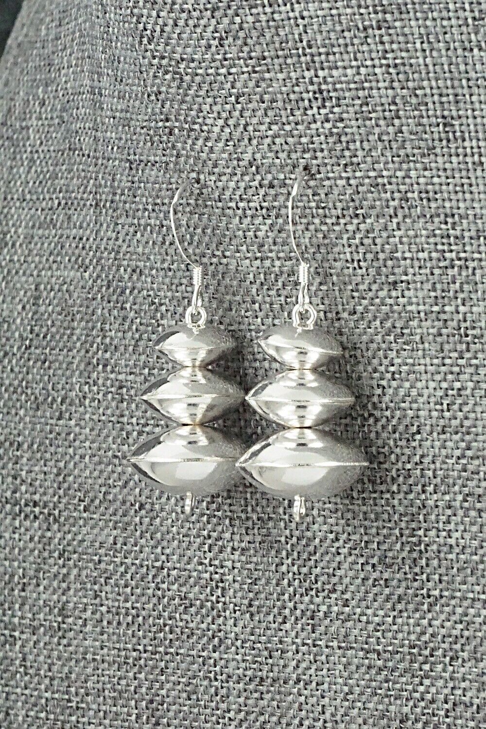 Sterling Silver Navajo Pearl Earrings - Preston Haley