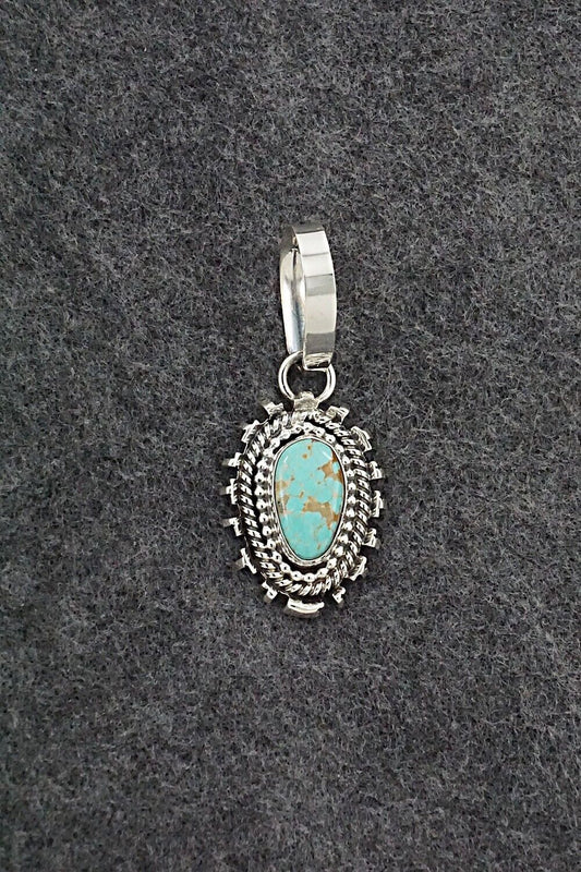 Turquoise & Sterling Silver Pendant - Randy Billy