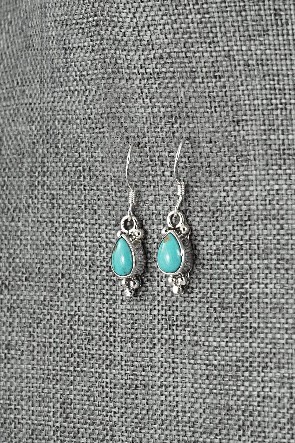 Turquoise and Sterling Silver Earrings - Sharon McCarthy
