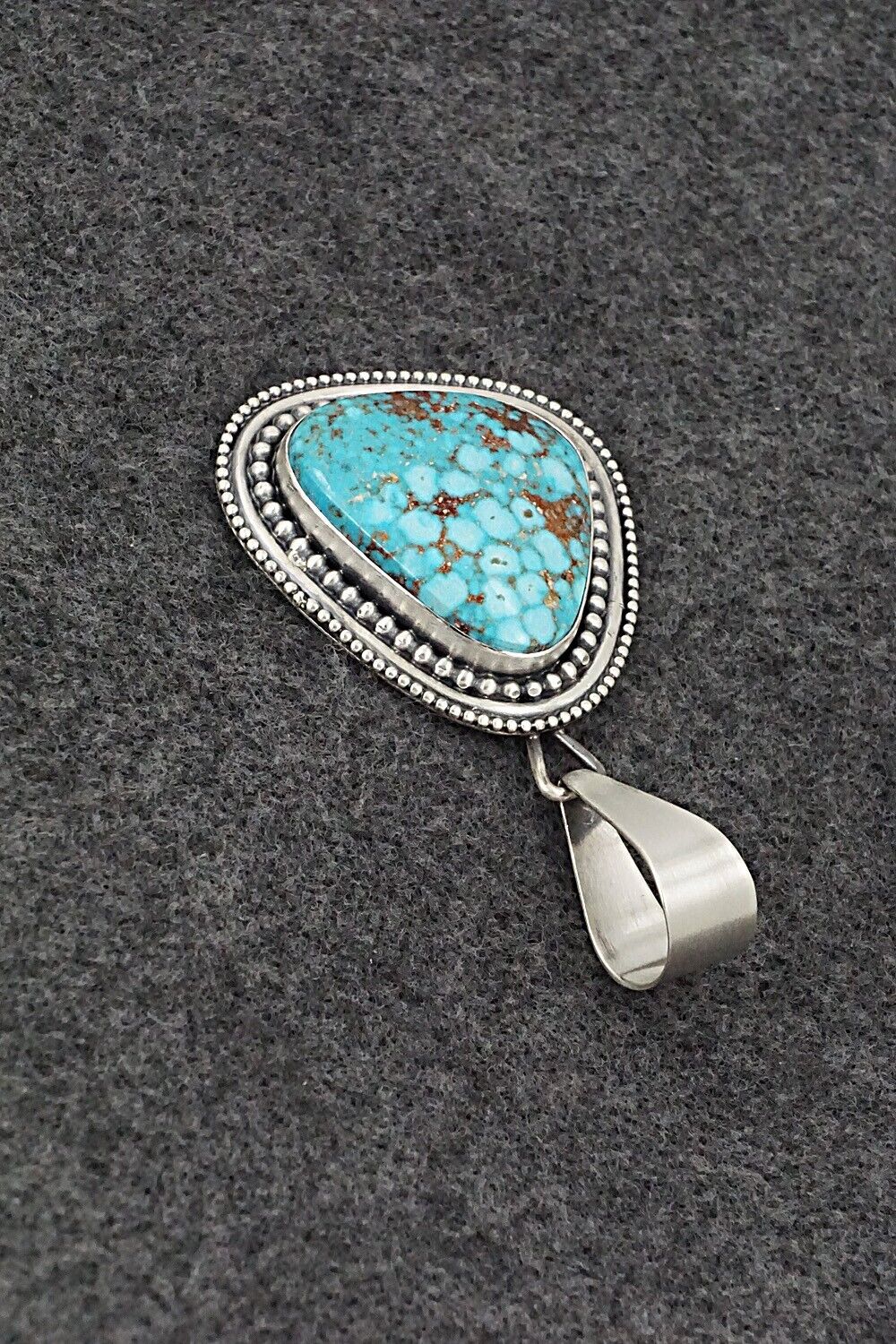 Turquoise & Sterling Silver Pendant - Daniel Benally