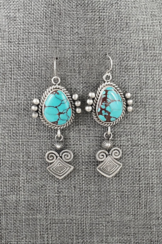 Turquoise & Sterling Silver Earrings - Michael Calladitto