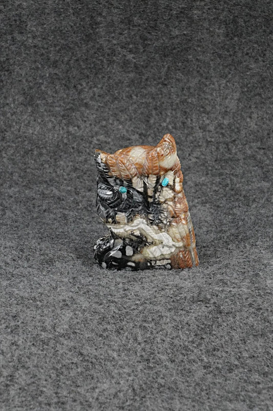 Owl Zuni Fetish Carving - Randy Lucio