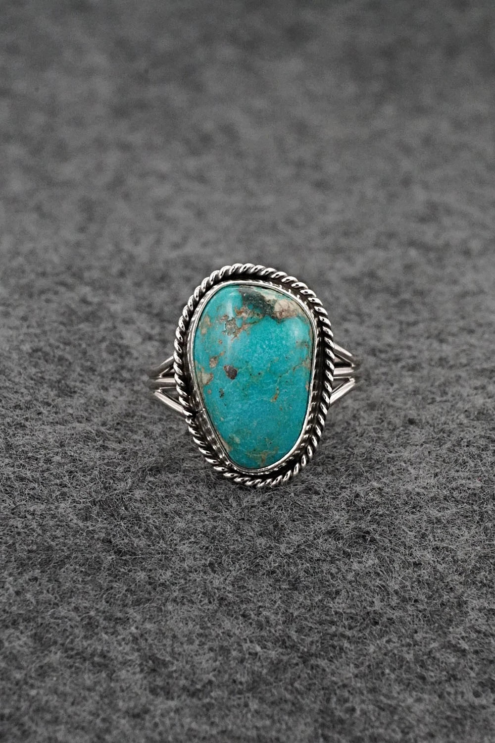 Turquoise & Sterling Silver Ring - Rena Begay - Size 10