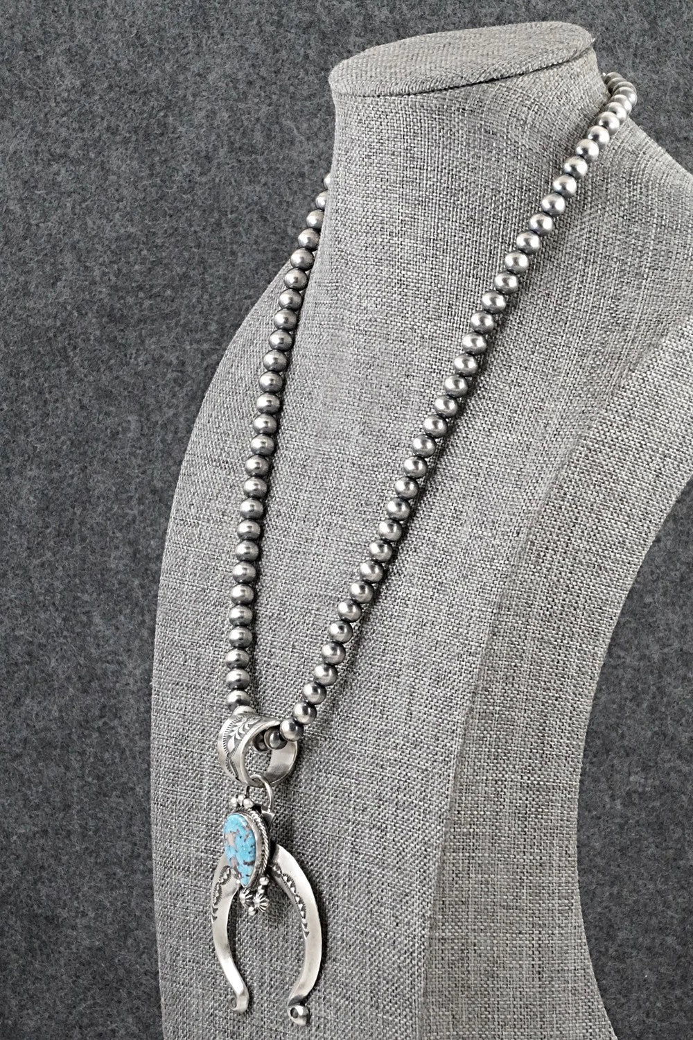 Turquoise & Sterling Silver Necklace - Samuel Yellowhair