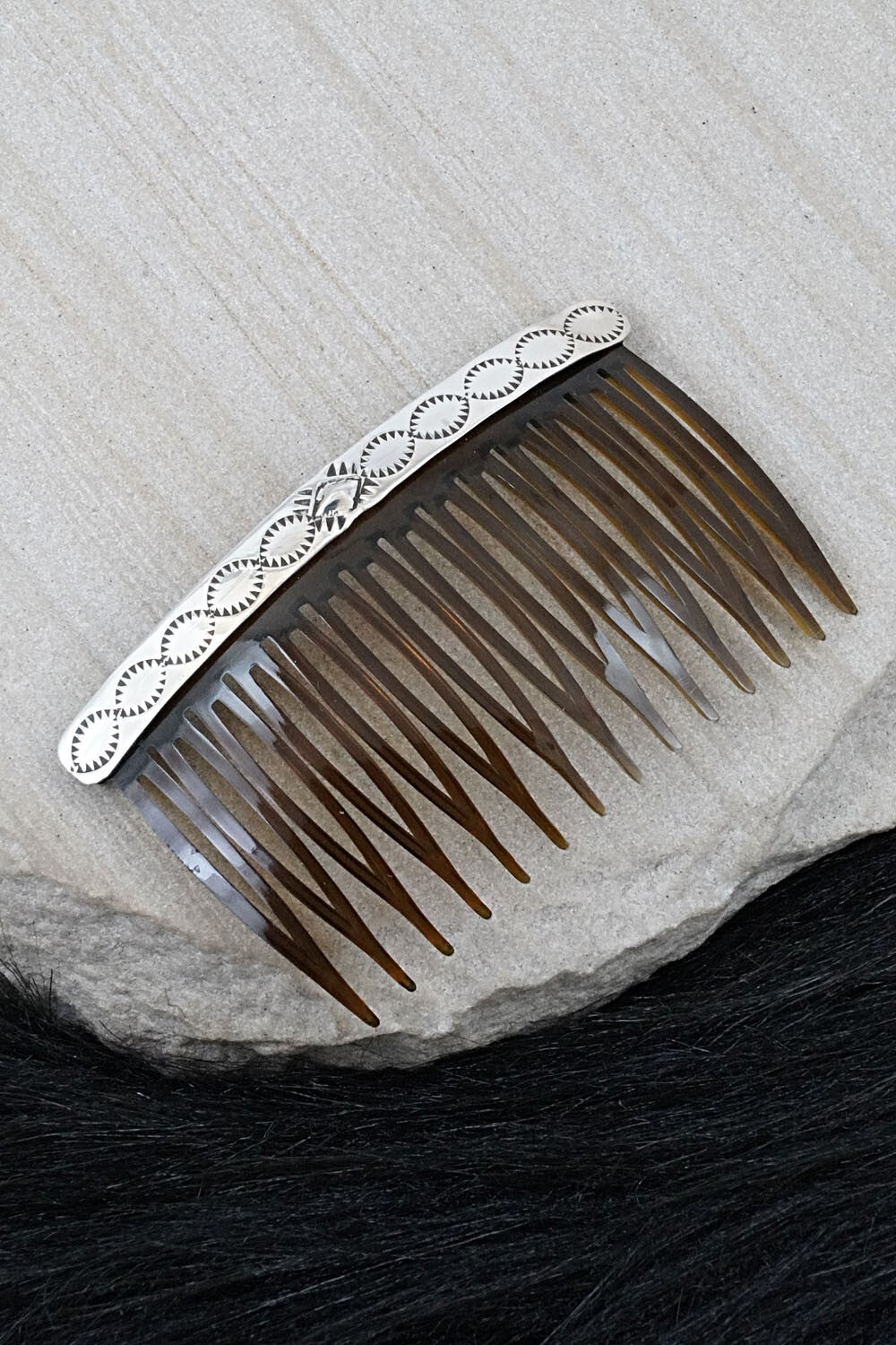 Sterling Silver Hair Combs - Bertha Begay