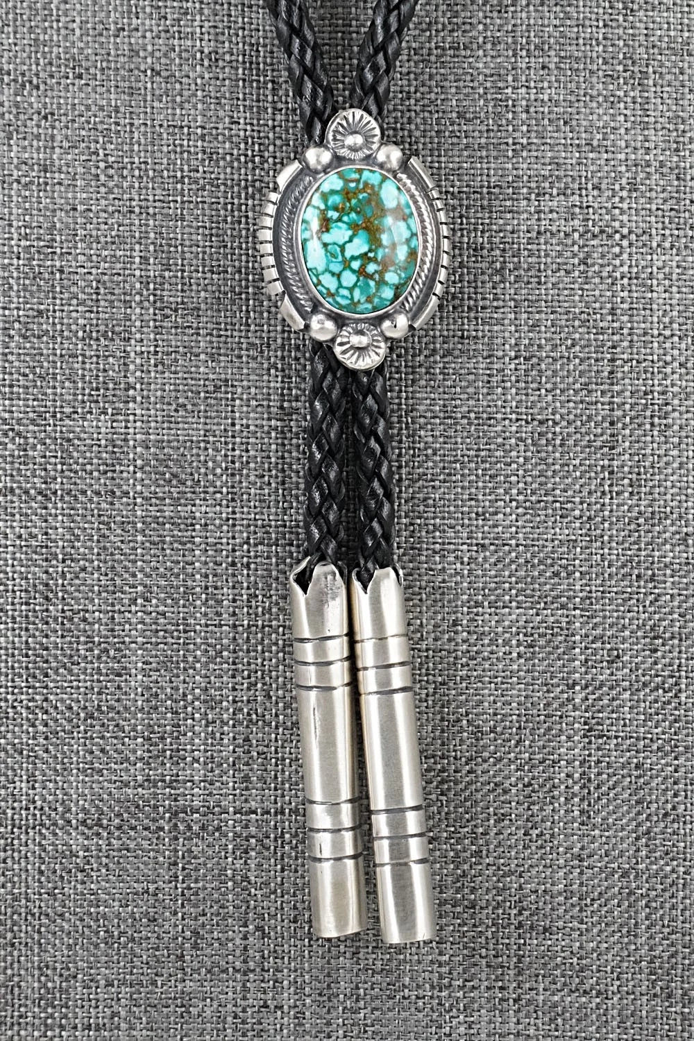 Turquoise & Sterling Silver Bolo Tie - Bob Becenti