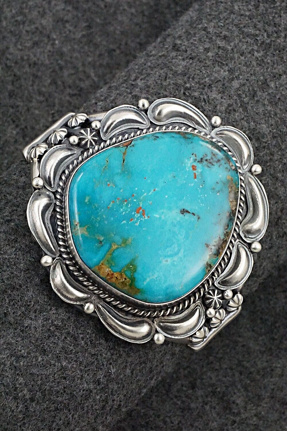 Turquoise & Sterling Silver Bracelet - Raymond Delgarito