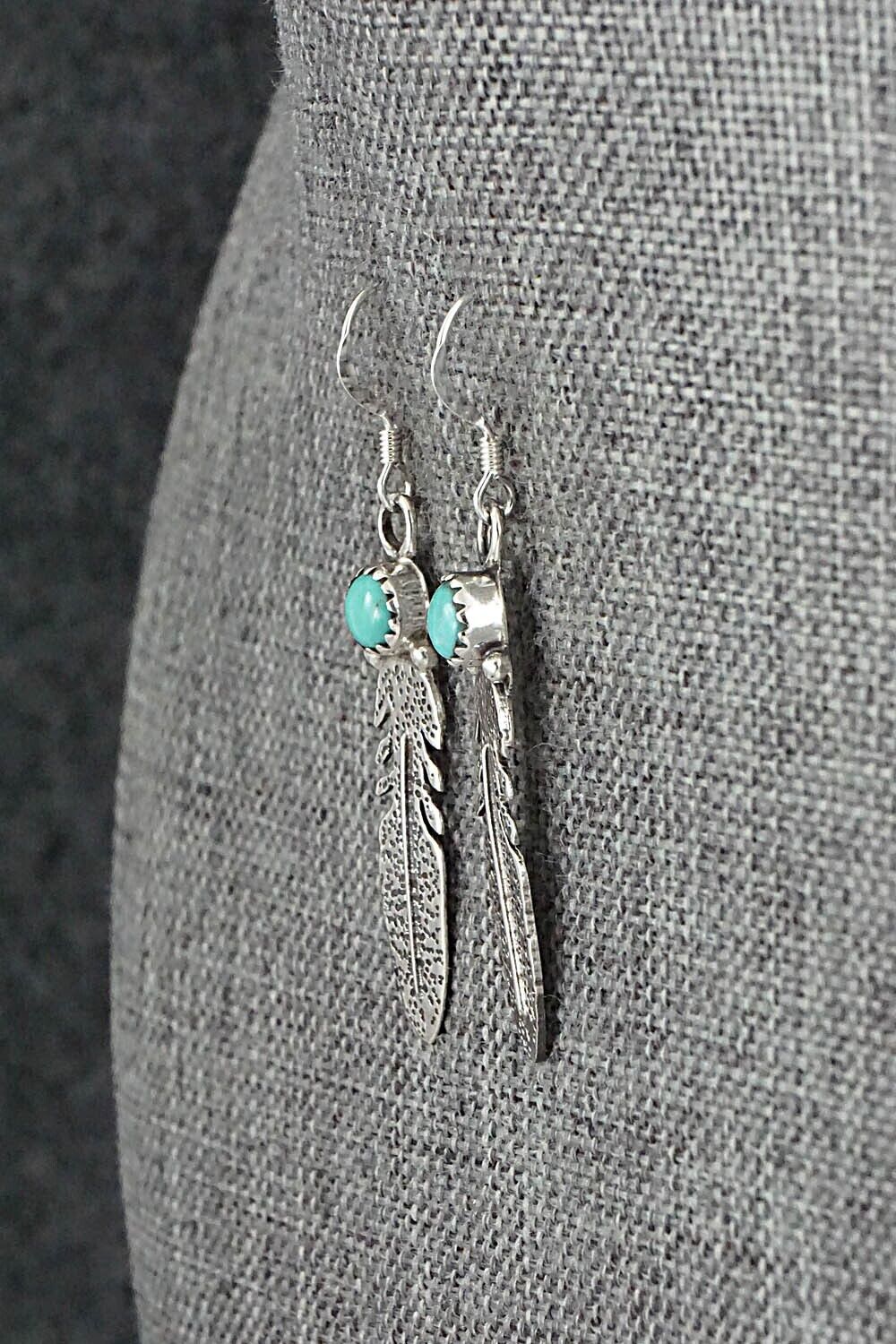 Turquoise & Sterling Silver Earrings - Sharon McCarthy