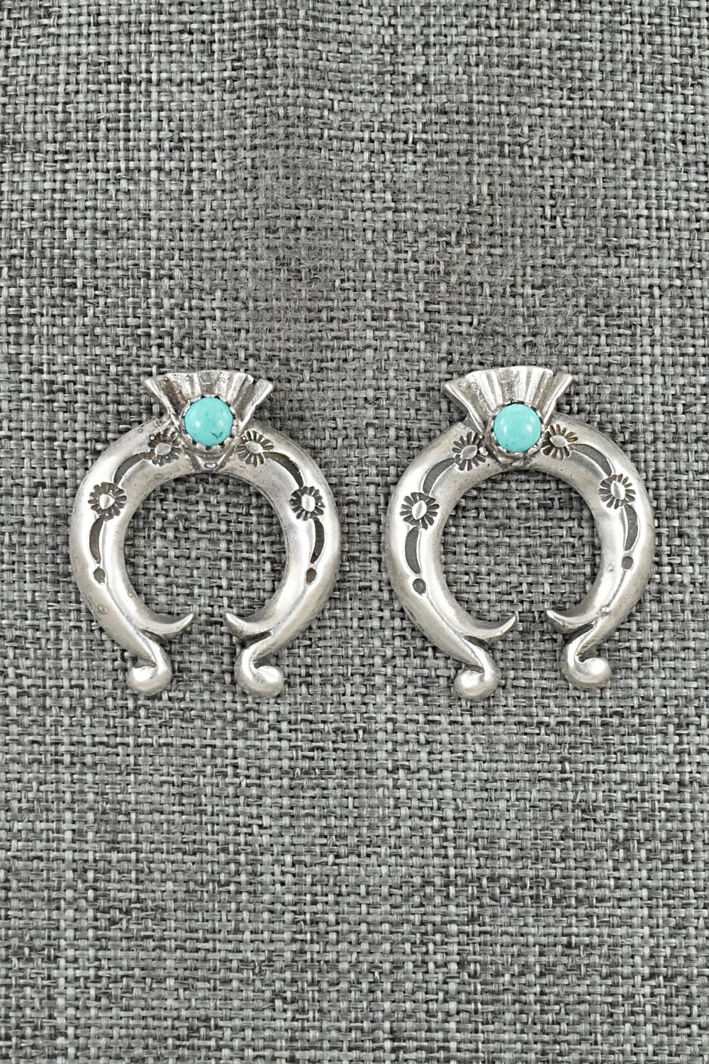 Turquoise & Sterling Silver Earrings - Adrienne Gordon
