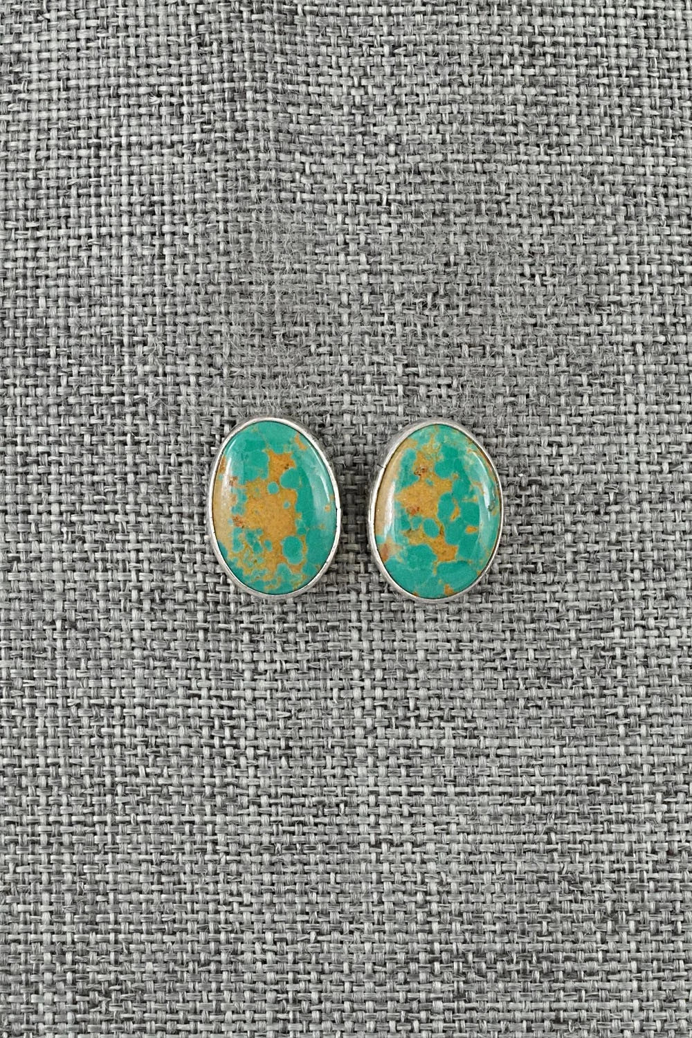 Turquoise & Sterling Silver Earrings - Rosemary Saunders
