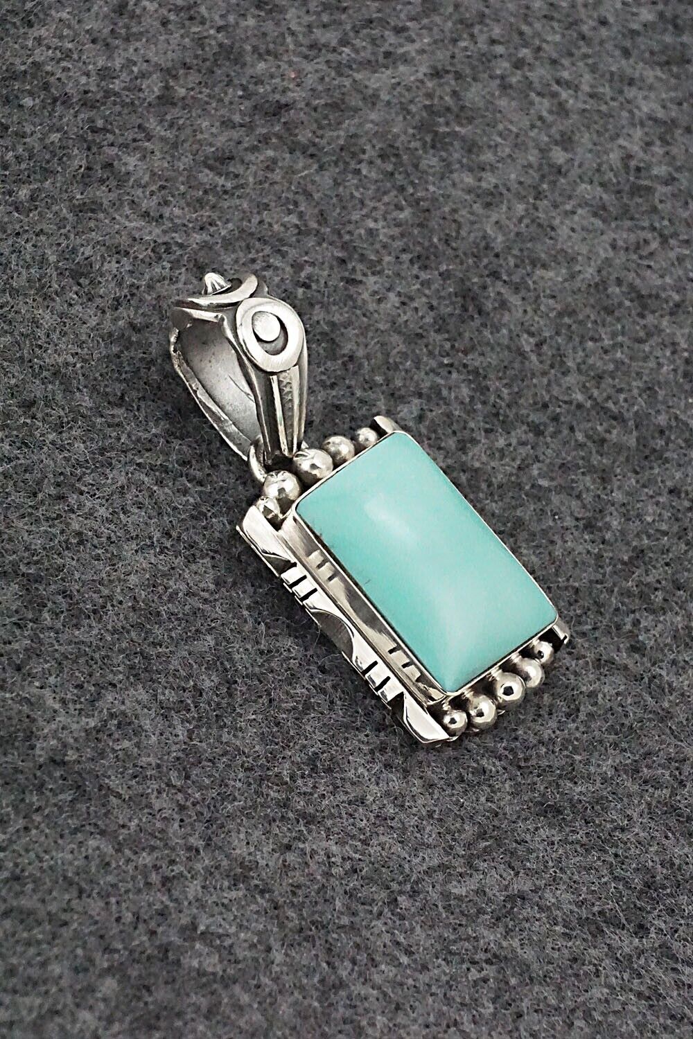 Turquoise & Sterling Silver Pendant - Phyllis Smith