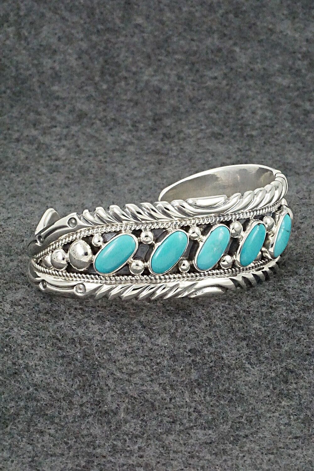 Turquoise & Sterling Silver Bracelet - Tommy Moore