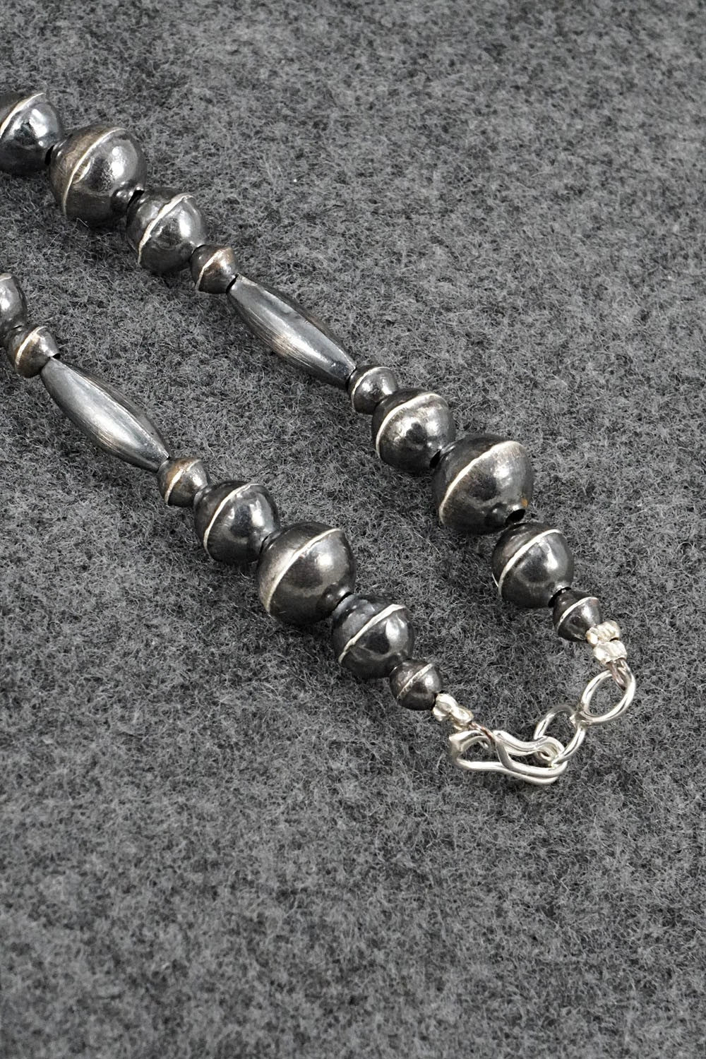 Sterling Silver Navajo Pearl Necklace 20" - Vintage
