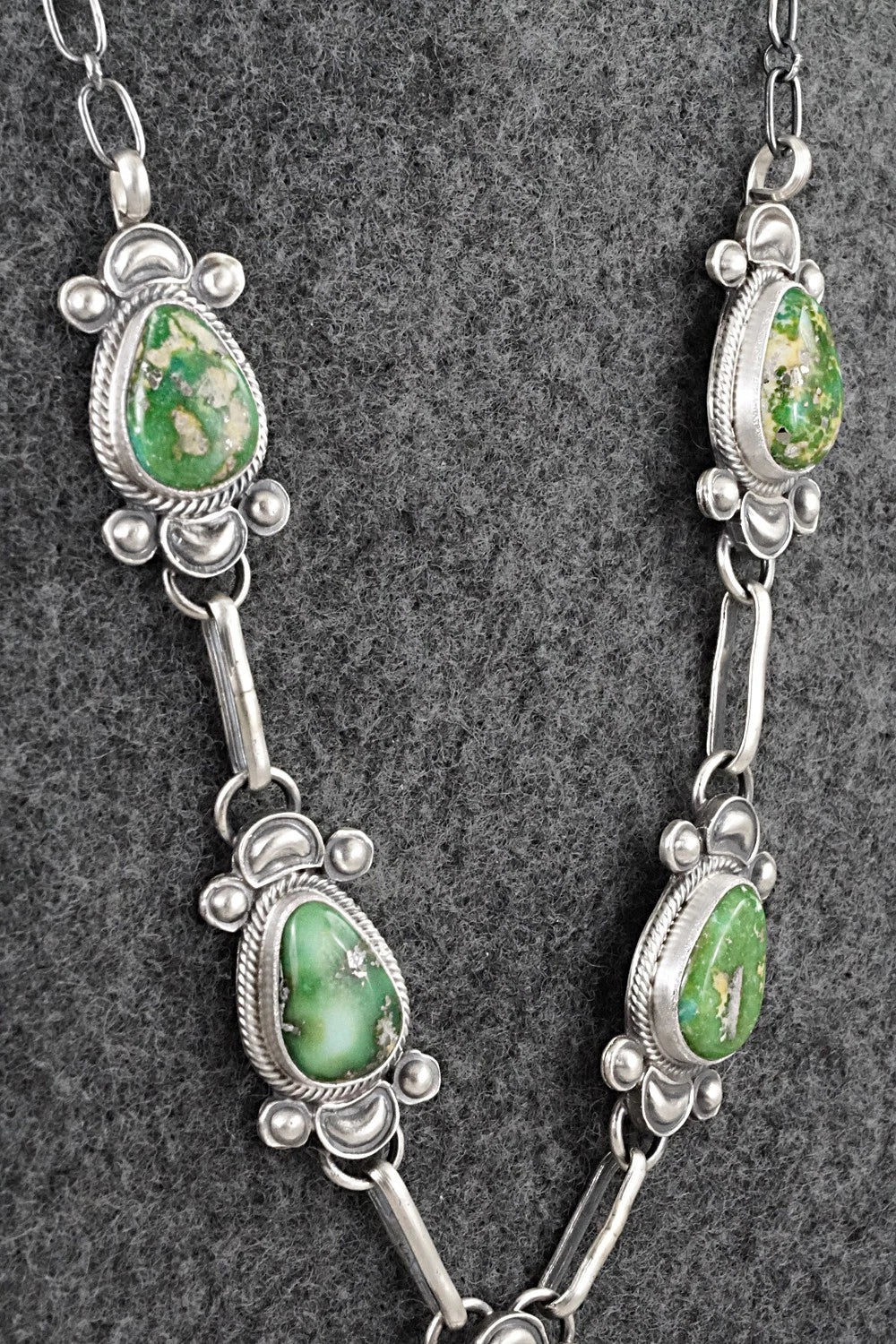 Turquoise & Sterling Silver Necklace - Derrick Gordon