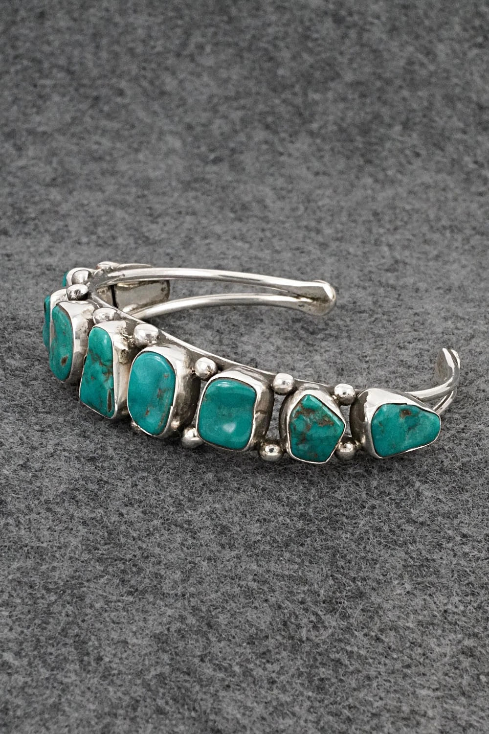 Turquoise & Sterling Silver Bracelet - Priscilla Reeder