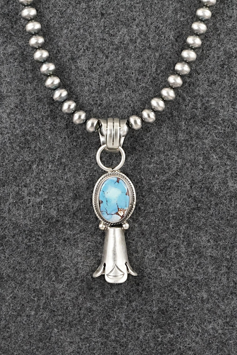 Turquoise & Sterling Silver Necklace - Sharon McCarthy