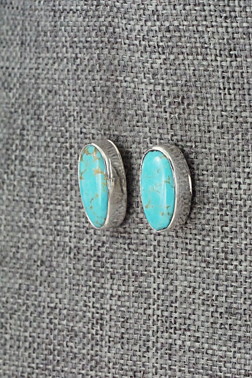 Turquoise & Sterling Silver Earrings - Marco Begaye