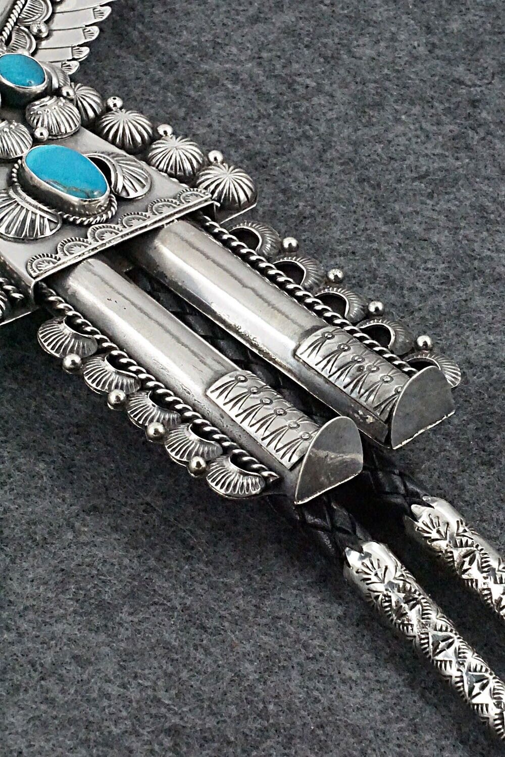 Turquoise & Sterling Silver Bolo Tie - Garrett Hale