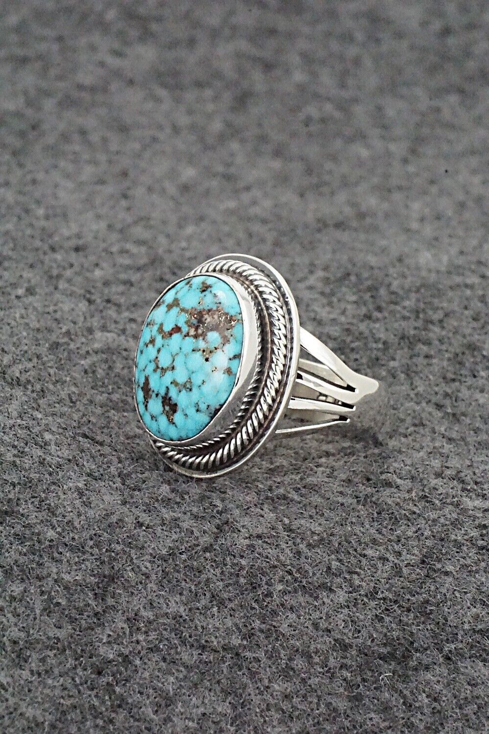 Turquoise & Sterling Silver Ring - Marita Benally - Size 8