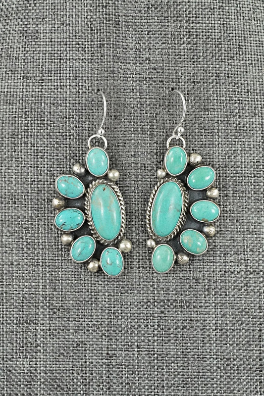 Turquoise & Sterling Silver Earrings - Kathleen Livingston