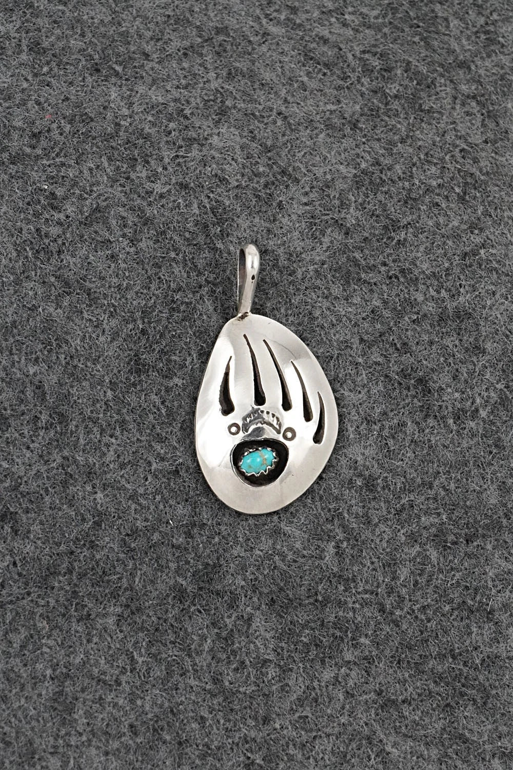 Turquoise & Sterling Silver Pendant - Ervin Begay
