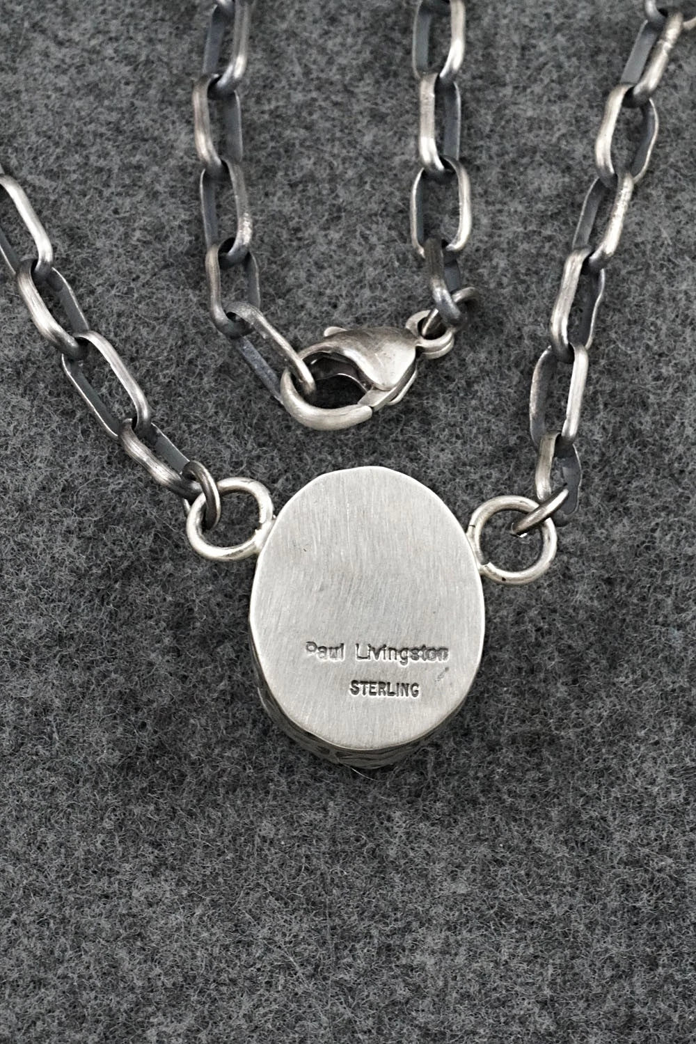 Turquoise & Sterling Silver Necklace - Paul Livingston