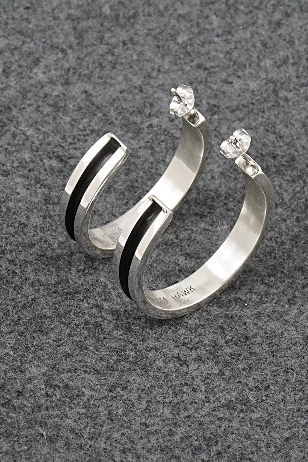 Sterling Silver Hoop Earrings - Tom Hawk