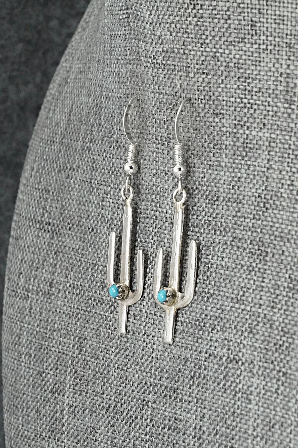 Turquoise & Sterling Silver Earrings - Lorraine Chee